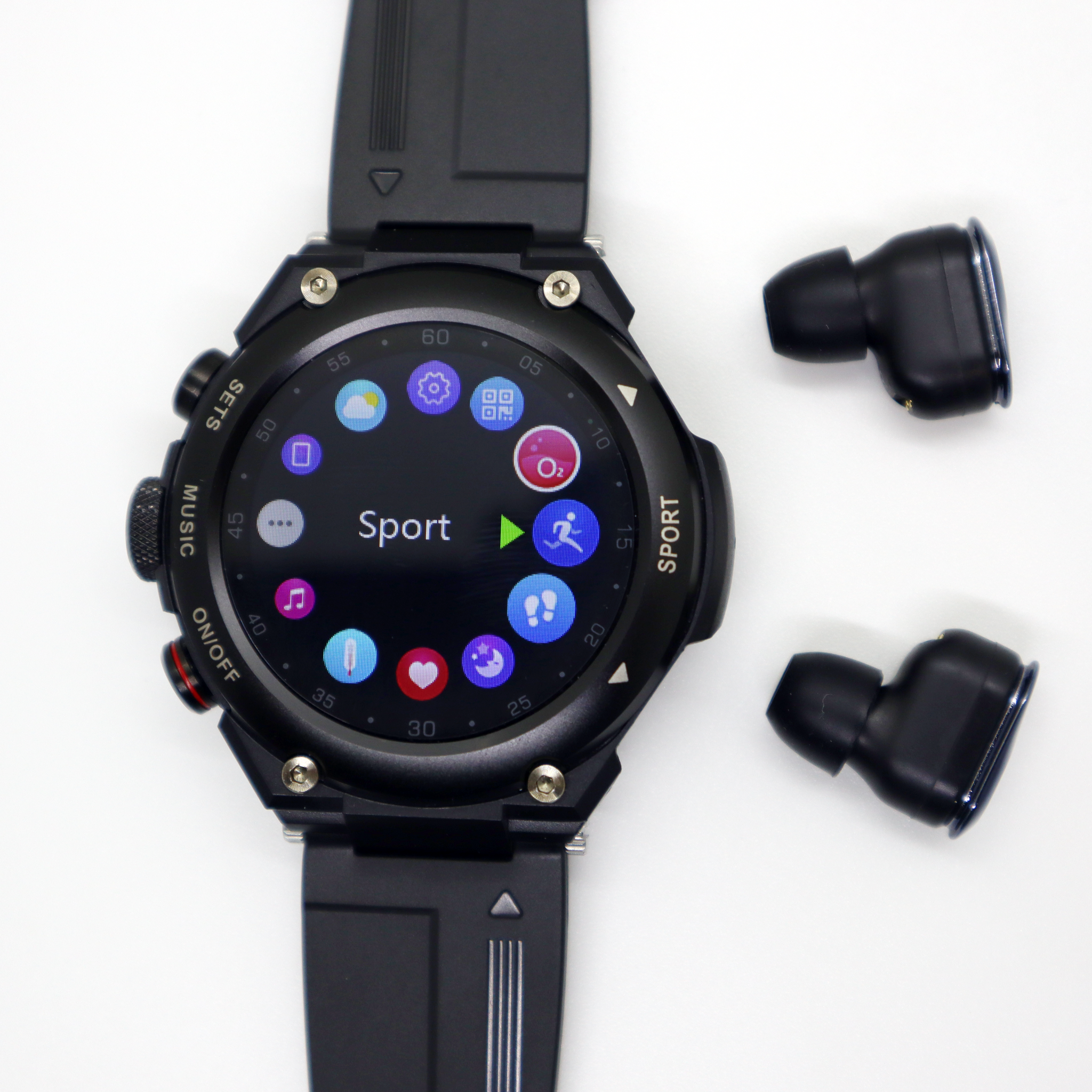The Cuthwulf V2 - All-in-One Smart Watch With Bluetooth Earbuds