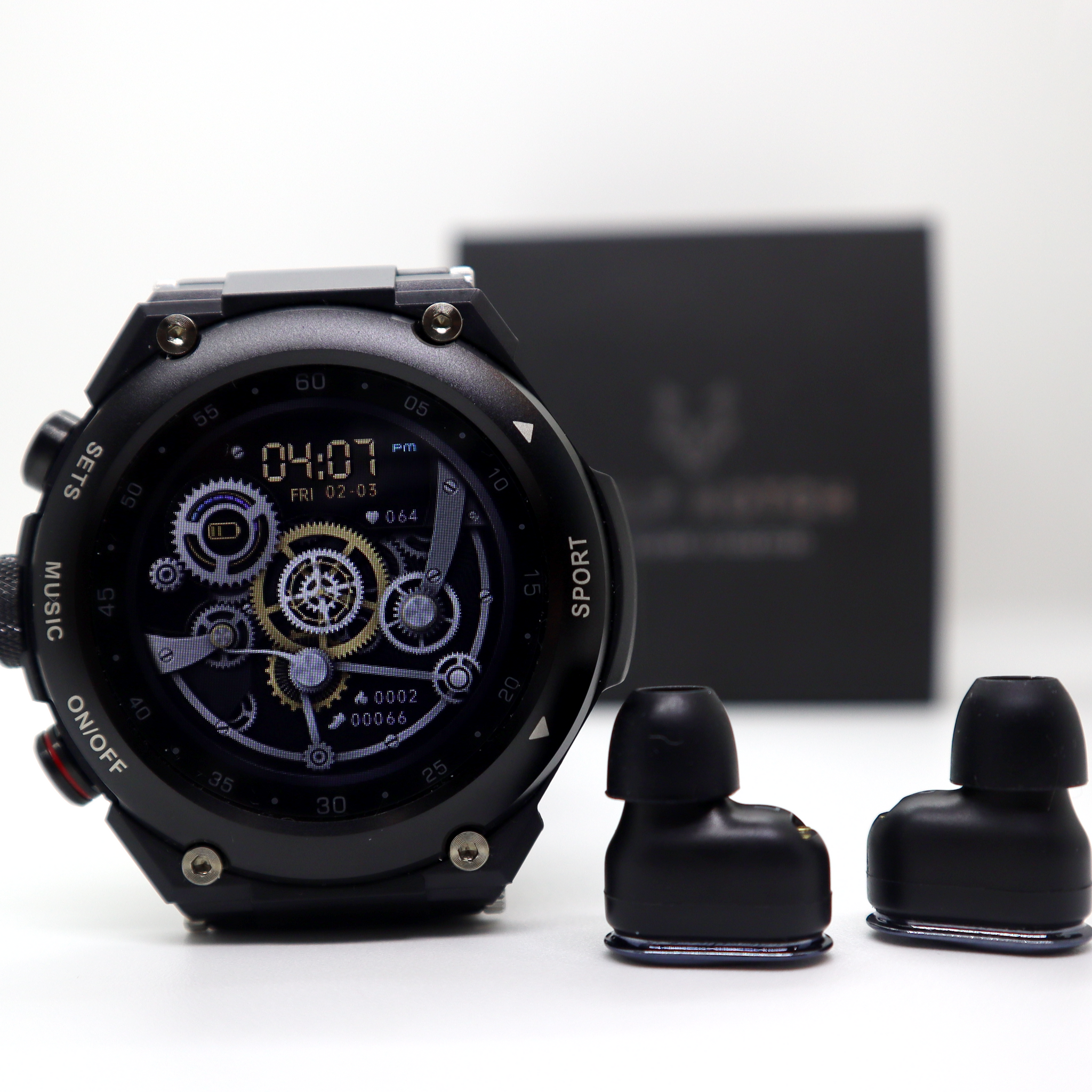 Die Cuthwulf V2 – All-in-One-Smartwatch mit Bluetooth-Ohrhörern